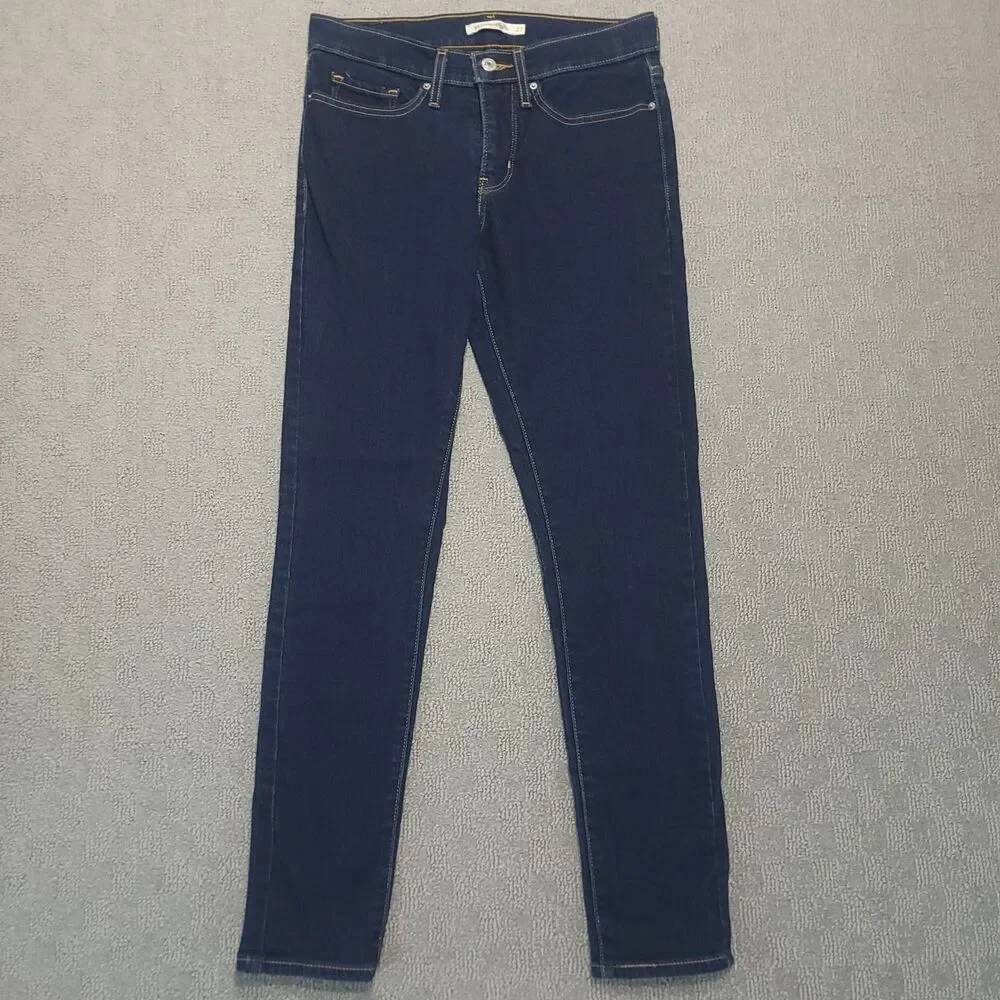 Levis 311 Shaping Skinny Jeans Womens Size 27 Mid Rise Blue Stretch Denim Pants